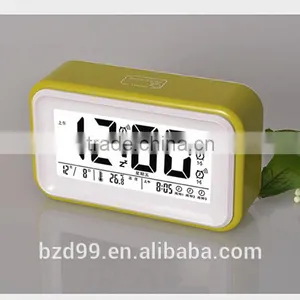 New Design Promotion Item Smart Voice Telling Multi-functional USB Digital LCD Display Alarm Clock thumbnail-3