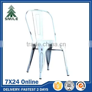 Cheap Metal Chairs Stackable Bar Bistro Steel Chairs For Sale thumbnail-5