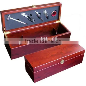 Rose Wooden Wine Box and Wine Sets thumbnail-1