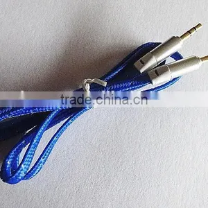 Wholesales DC3.5mm Flat Braid Metal Audio Cable thumbnail-6