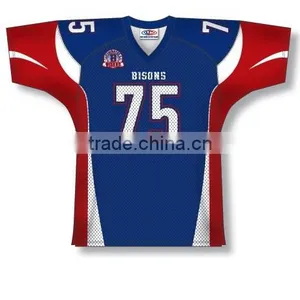 Polyester Spandex Custom Sublimated Bisons American Football Jersey/Shirt thumbnail-1