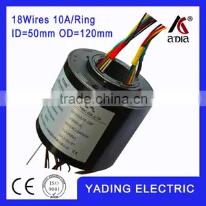 SRH 50120- 18p Through Hole Slip Ring ID50mm. OD.120mm. 18Wires, 10A 12wires thumbnail-1