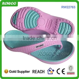 Rowoo Women EVA Toe Post Lightweight Flip Flops Beach Sandals thumbnail-3