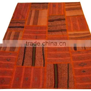 Patchwork Rug - Handwoven Vintage Turkish Rug thumbnail-3