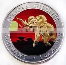Customized 2D Metal Coin Gift High Polishing Promotion Enamel Cheap Wholesale Souvenir Coin thumbnail-1