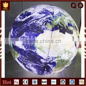 2016 Innovative Size Customized Lighting Beach Ball Inflatable Helium Globe Balloon thumbnail-2