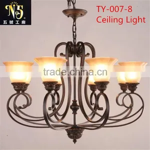 American Style Design Iron LED Pendant Chandelier Lamps Lights Lighting for Home/Coffee House Decoration thumbnail-3