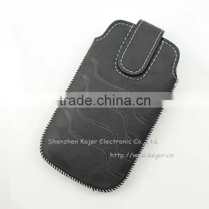 Cell Phone Leather Case for Nokia, Velcro Closure Design thumbnail-1