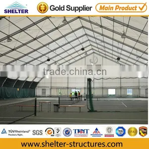 Curved Beam Tent Structure for Tennis Courts thumbnail-1