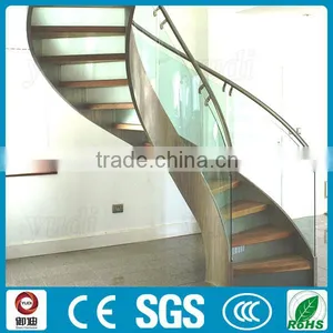Moden Design High Quality Residential Steel Beam Curved Stairs Design thumbnail-3