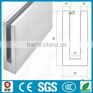 Modern Exterior Used Aluminum U Channel With Framless Glass Railings thumbnail-2
