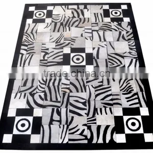 Hair-On Cowhide Leather Rug M-44 thumbnail-1