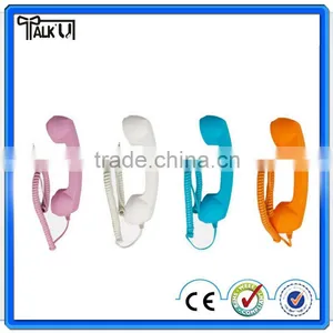 Hot Selling Mobile Phone Handset for Iphone, Innovative Anti-Radiation Plastic Bluetooth Retro Mobile/cell Phone Handset thumbnail-5