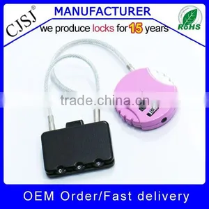 High Security Colorful Digital Combination Cable Lock thumbnail-4