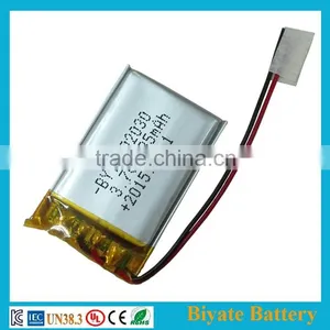 402030 185mAh Rechargeable 3.6v Lipo Battery for Smart Bracelet thumbnail-2