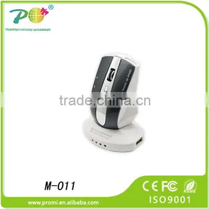 Universal Optical Wireless Mouse Rechargeable DPI Mouse With Usb Docking Station for TV and PC thumbnail-1