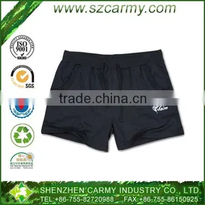 Women's Black Unique Yoga Comfortable Leisure Running Shorts thumbnail-1