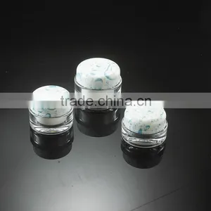 Blue Drop Pattern Cosmetic Packaging Round Face Cream Jar thumbnail-1