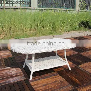 2015 MODERN WHITE COFFEE TABLE WICKER thumbnail-1
