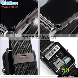 2016 New Fashion Z50 Bluetooth Smart Watch With Heart Rate SIM Card TF Mp3 Mp4 Pedometer Sleep Monitoring or IOS Android Phones thumbnail-4