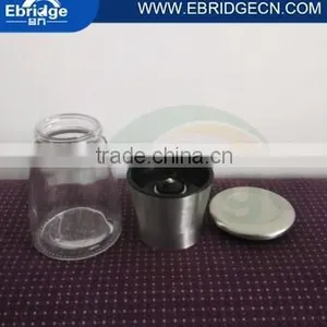 Stainless Steel Glass Spice Bottle Grinder Pepper and Salt Mill thumbnail-2