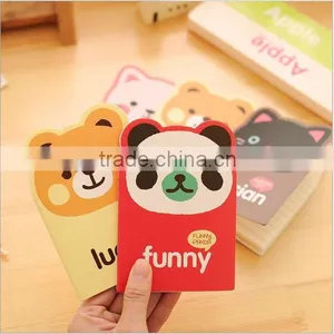 2016 Lovely Mini Cartoon Bear Notebook Message Cheap Paper Memo Pad Notebook thumbnail-5