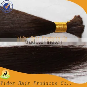 Wholesale Hot Selling Top Quality Natural Color Virgin 100% Brazilian Hair Bulk Human Hair Extension thumbnail-1