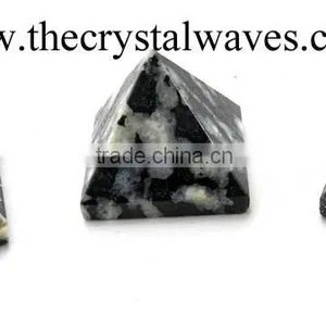 Black & White Tourmaline Wholesale Pyramid From Khambhat Gujarat India thumbnail-1