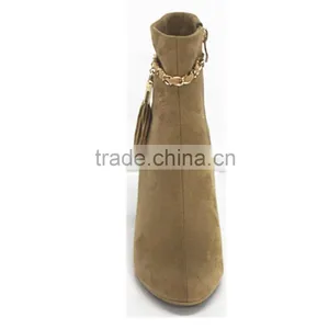 Black Wedge Sexy Ankle Boots 2015 thumbnail-2