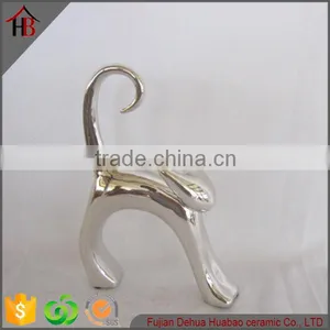 Fancy Electroplate Ceramic Cat Craft thumbnail-1