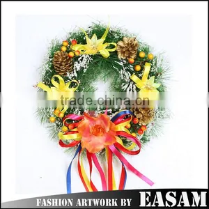 Artificial Flower Made Wholesale Christmas Wreath Decoratons thumbnail-1