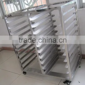 8 Trays 16 Pans Stainless Steel Food Trolley thumbnail-6