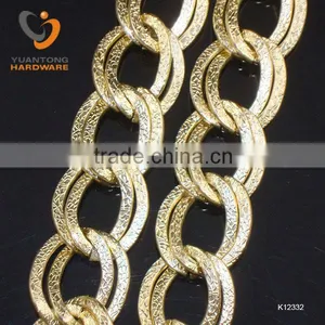 2.2-2.4mm Thick Double Flat Curb Shape Chain 23.9*17.4mm thumbnail-1