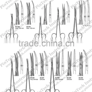 Surgical Dissecting Scissors LITTLER COTTLE STEVENS Fine Scissors Instruments thumbnail-2