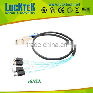 Mini SAS (SFF-8088) to (4) ESATA Cable, 1.0m thumbnail-1