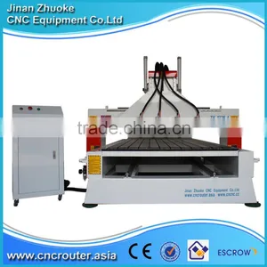 Multy Spindle Hot Sale Woodworking CNC Router 1325 With 4 Rotary Axis PCI NCStudio Control ZKM-1325-4 thumbnail-3