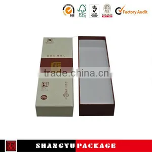 Top Quality Wine Bottle and Glasses Packing Black Paper Wine Box thumbnail-3