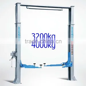 Clear Floor 2-post Car Lift, Manual Release, 3200kg 4000kg thumbnail-1
