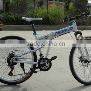 26-inch Folding Mountain Bike 21 Speed High-carbon Steel Shock Absorbing Mountain Bike thumbnail-3