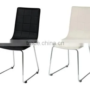 DC-4162 Chromed Iron Legs Dining Chair thumbnail-1