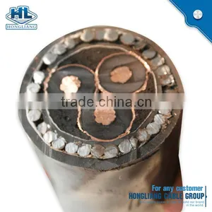 240mm2 185mm2 XLPE CU SWA PVC 6.6kV PVC Jacket and Industrial Application 6.6KV Underground Power Cable thumbnail-2