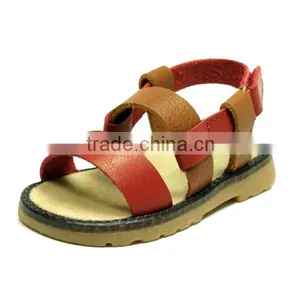 Unisex Small Size Children Genuine Leather Open Toe Sandals for Boys thumbnail-5