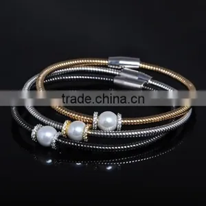 Newest Charm Design Fashion Colorful Stainless Steel Chain Bracelet With Screw Clasp thumbnail-1