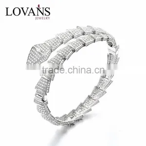 925 Sterling Silver Men's Silver Bracelet Men Bangle SBG629W thumbnail-1