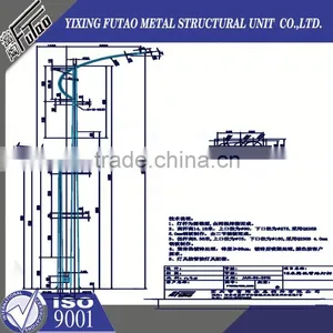 High Quality Galvanized Outdoor Hot Sale Street Lamp Pole thumbnail-2