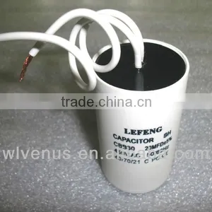 White Plastic Round Case Cbb60 Run Capacitor 15uf thumbnail-1