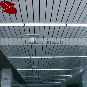 Artistic Colored Suspended Extrusion Profile Strip Ceiling Designs thumbnail-1