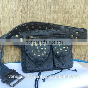 Money Hip Waist Pocket Leather Belt/bum Bag thumbnail-4