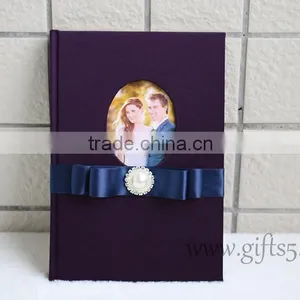 Purple Wedding Guest Book in Handmade thumbnail-4