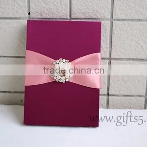Luxury Fuchsia Wedding Invitation Gift Boxes in Handmade thumbnail-2